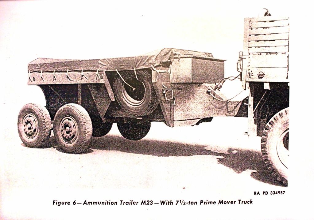M23 hitched to the Mack NO 7 1/2 ton Prime Mover